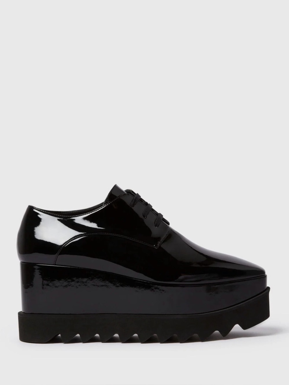 Stella McCartney Elyse Patent Platform Wedge Shoe Size 7